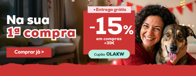 15% de desconto na sua primeira compra. Registe-se e aceda ao seu desconto
