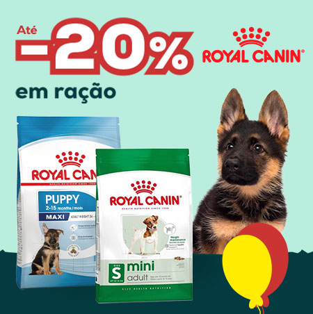 Royal Canin: Até -20% numa seleção de ração para cão