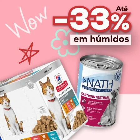Até 33% de desconto em seleção de alimentação húmida