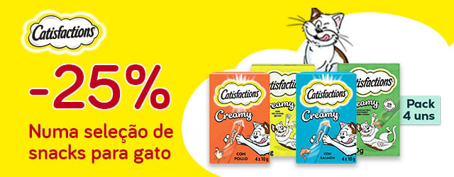 Catisfactions: -25% numa seleção de alimentação húmida para gato