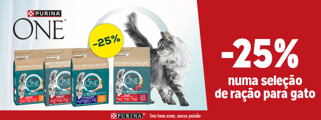 Purina One: -25% numa seleção de ração para gato 2,8 kg