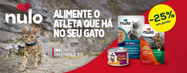 Nulo: -25% numa seleção de alimentação húmida para gato Nulo: -25% numa seleção de alimentação húmida para gato