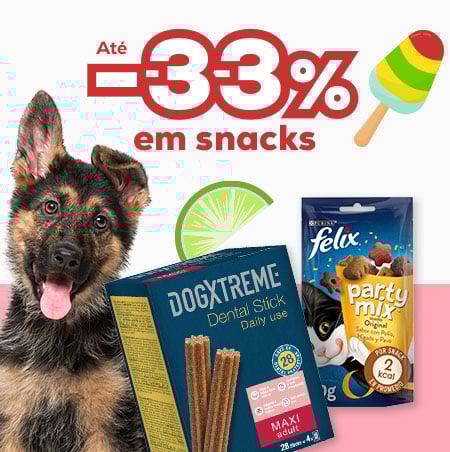 Até -33% numa seleção de snacks