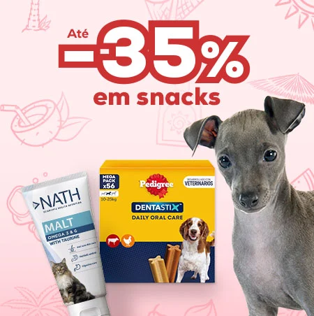 Até -35% em snacks