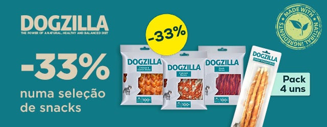 Dogzilla: -33% numa seleção de snacks