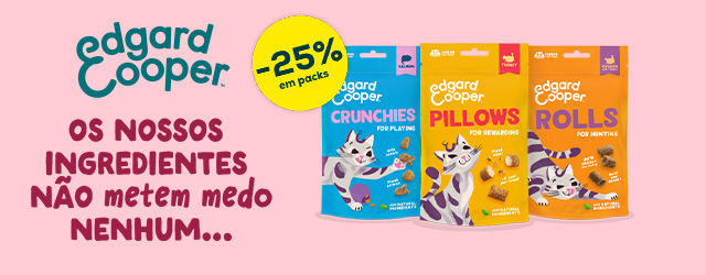 Edgard & Cooper: -25% numa seleção de snacks para gato
