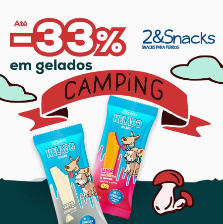 2&Snacks: Até -33% numa seleção de gelados para cão