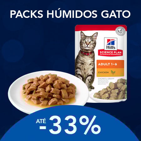 Hill’s: Até -33% em packs de alimentação húmida para gato