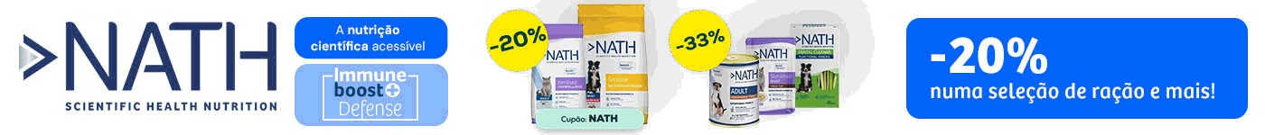 Nath: -20% numa seleção de ração, e -33% numa seleção de packs de húmidos e snacks