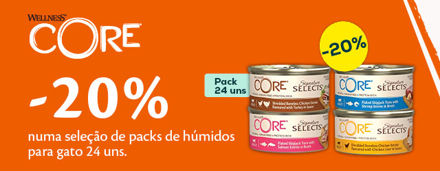 Wellness Core: -20% numa seleção de packs de comida húmida para gato (24 uds)