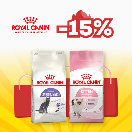 Royal Canin: -15% numa seleção de ração para gato 10kg