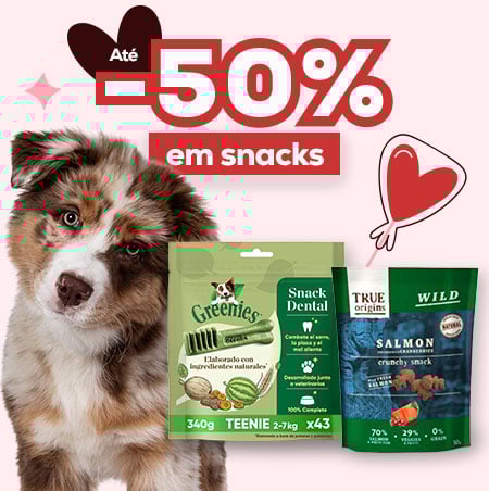 Até -50% numa seleção de snacks
