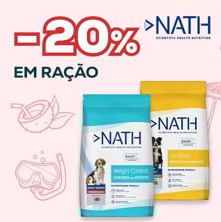 Nath: -20% numa seleção de ração para cão (12 kg)