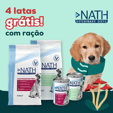 Nath Veterinary Diets: alimentação húmida grátis com ração para cão 12 kg Nath Veterinary Diets: alimentação húmida grátis com ração para cão 12 kg