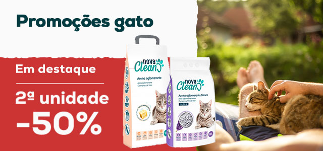 Nova Clean: -50% na 2.ª unidade numa seleção de areia aglomerante