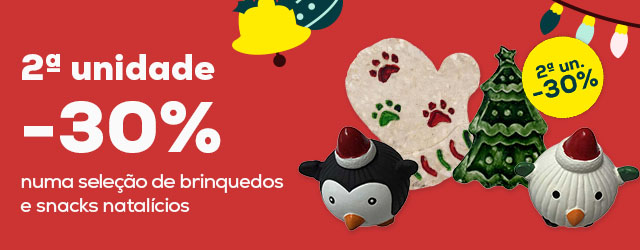 Novas Promoções de Natal com até 50% de desconto em alimetação, snacks, camas, brinquedos, arranhadores e muito mais.