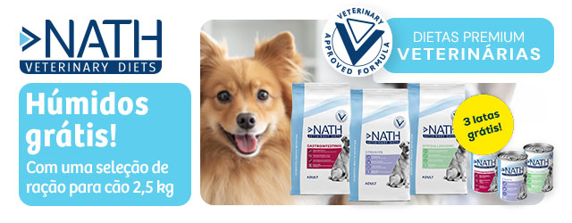 Nath Veterinary Diets: alimentação húmida de oferta na compra de uma seleção de ração para cão 2,5 kg