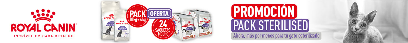 Royal Canin mês do gato: Pack esterilizado