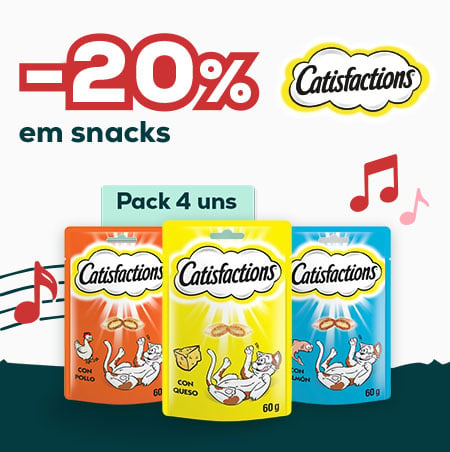 Catisfactions: -20% numa seleção de snacks para gato