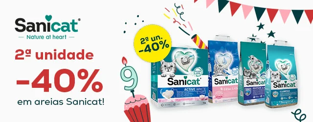 -40% na 2ª unidade em areias Sanicat