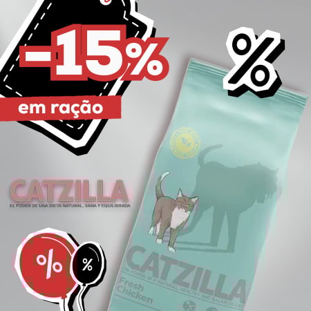 Catzilla: -15% numa seleção de ração para gato