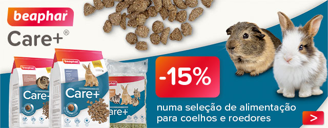 Beaphar: -15% numa seleção de alimento e feno para coelhos e roedores