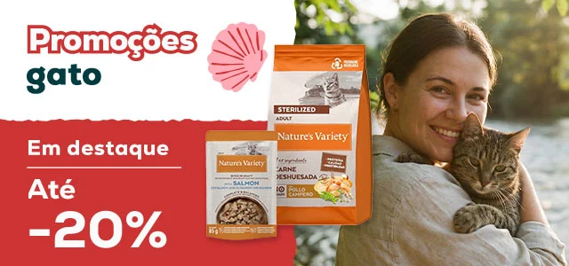 Nature's Variety: Até -20% numa seleção de alimentação húmida para gato