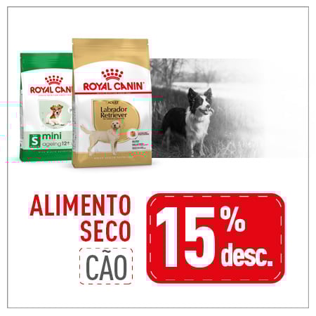 Royal Canin: 15% de desconto em seleção de ração para cão