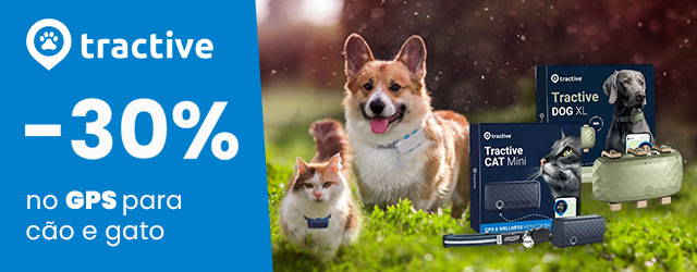 Tractive: -30% em GPS para cão e gato