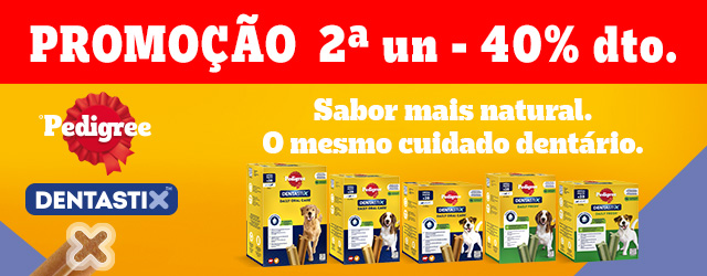 Pedigree: -40% na segunda unidade numa seleção de snack