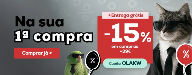 -15% de oferta na sua primeira compra