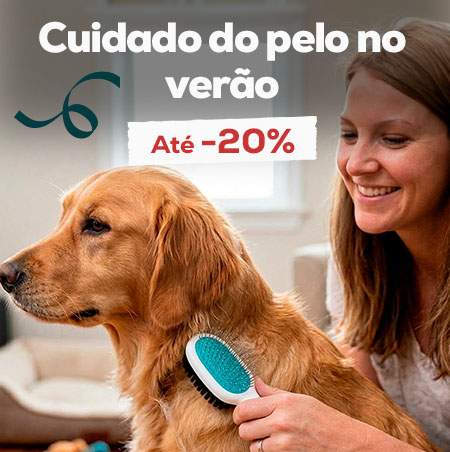 Até 20% de desconto numa seleção de acessórios para cuidados com o pelo do cão
