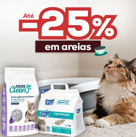 Até 25% de desconto numa seleção de areias