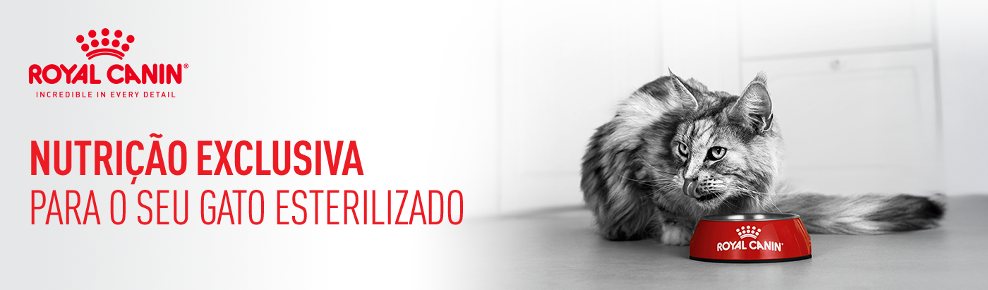 Nutrição única para o seu gato esterilizado