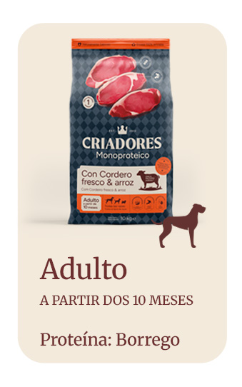 Criadores Monoproteico Adulto Ração de cordeiro para cães  