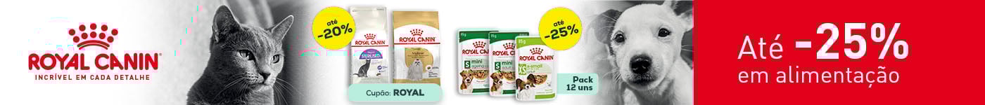 Royal Canin: Até -25% em alimentação