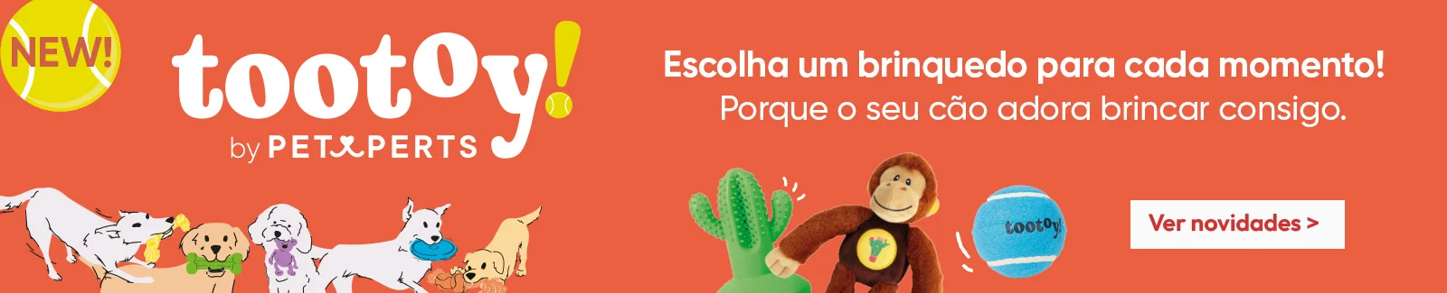 Tootoy: Escolha um brinquedo para brincar com seu cachorro em cada momento
