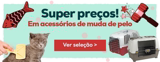 Super preços numa seleção de acessórios de cuidado do pelo