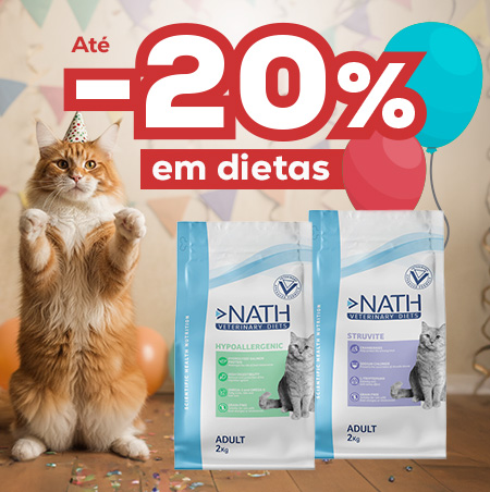 Até 20% de desconto em ração veterinária para gatos