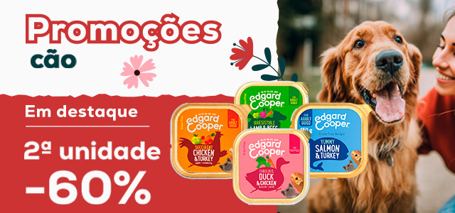 Edgard & Cooper: -60% na 2ª unidade numa seleção de alimentação húmida para cão
