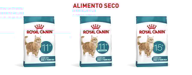 Royal Canin Senior. Encontre a ração que melhor se adapta ao seu gato sénior.