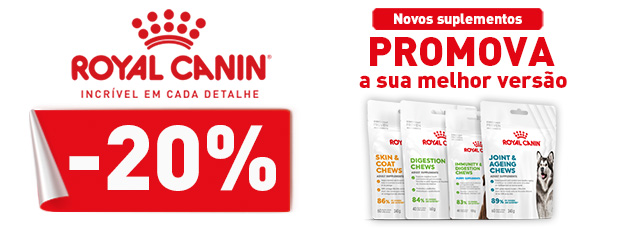 RRoyal Canin: -20% em snacks para cão