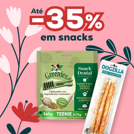 Até -35% numa seleção de snacks