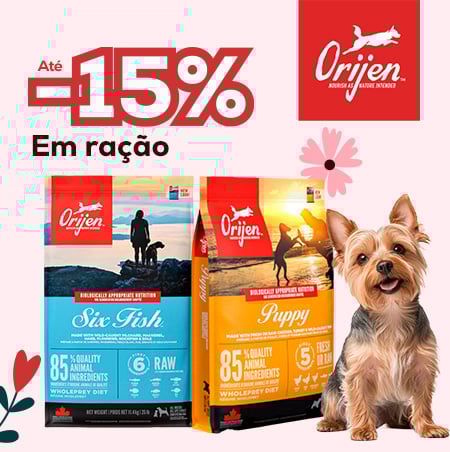 Orijen: Até -15% numa seleção para cão