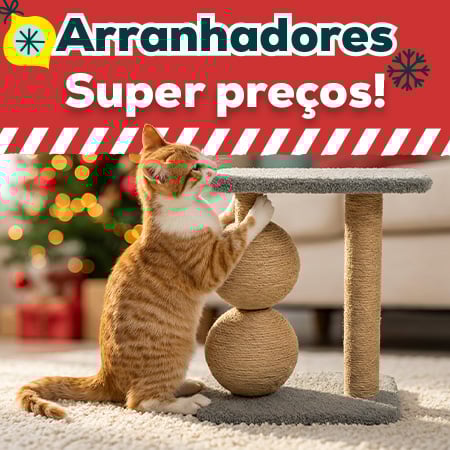 Super preços em arranhadores. O presente perfeito para o Natal