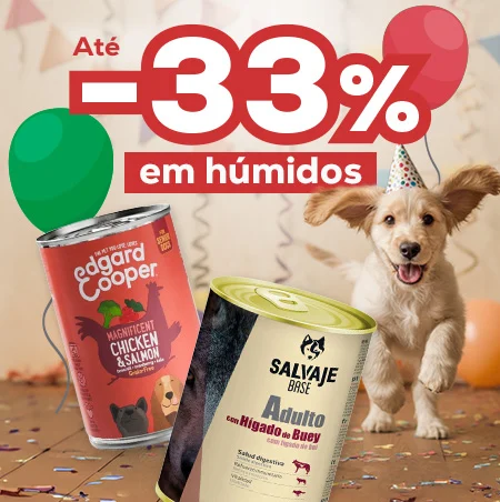 Até -33% numa seleção de húmidos para cão