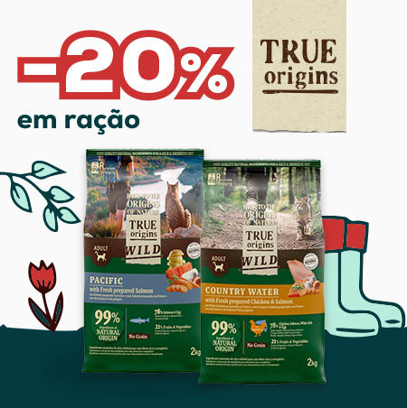 True Origins Wild: -20% numa seleção de ração para gato