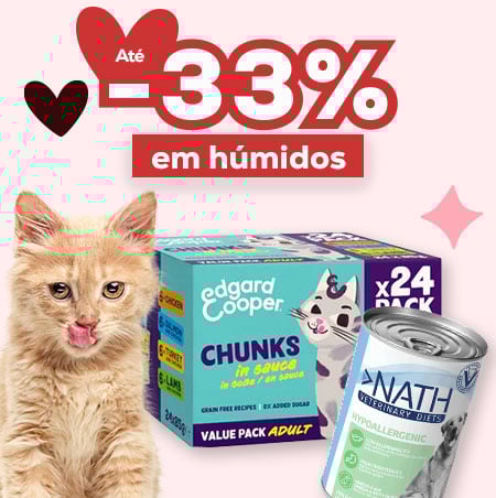 Até -33% numa seleção de alimentação húmida