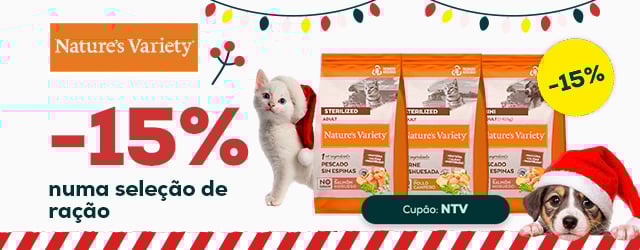 Nature's Variety: -15% numa seleção de ração