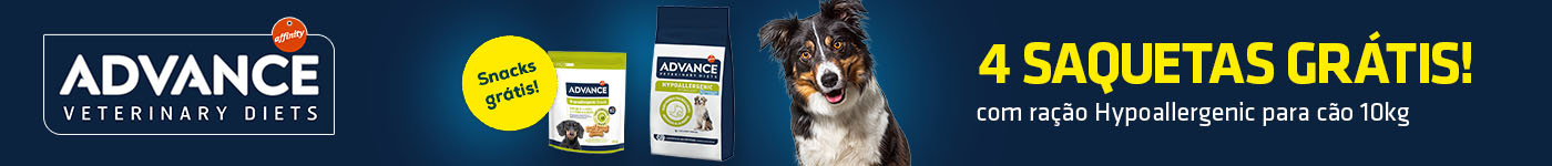 Advance Veterinary Diets: 4 sacos de snacks grátis com ração Hypoallergenic para cão 10 kg